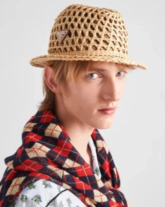 Sombrero fedora de ganchillo