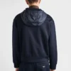 Sudadera con capucha de algodón técnico y Re-Nylon Sudadera con capucha de algodón técnico y Re-Nylon
