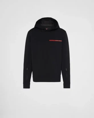 Sudadera con capucha de doble jersey reciclado Sudadera con capucha de doble jersey reciclado