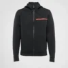 Sudadera con capucha de doble jersey reciclado Sudadera con capucha de doble jersey reciclado