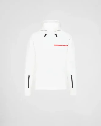 Sudadera con capucha de doble jersey reciclado Sudadera con capucha de doble jersey reciclado