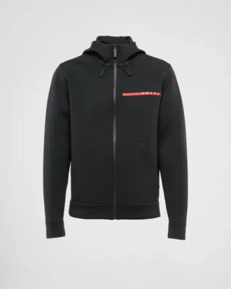 Sudadera con capucha de doble jersey reciclado Sudadera con capucha de doble jersey reciclado