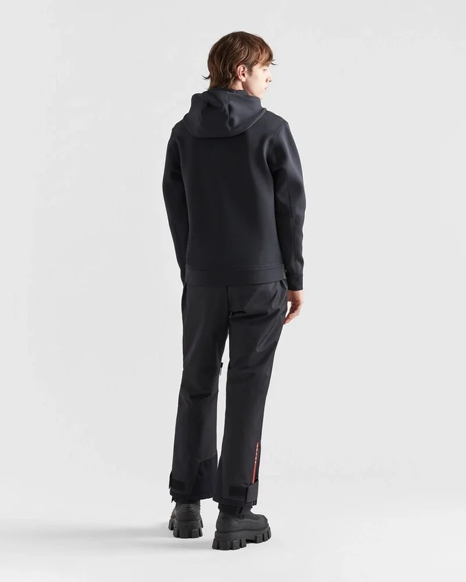 Sudadera con capucha de doble jersey reciclado Sudadera con capucha de doble jersey reciclado