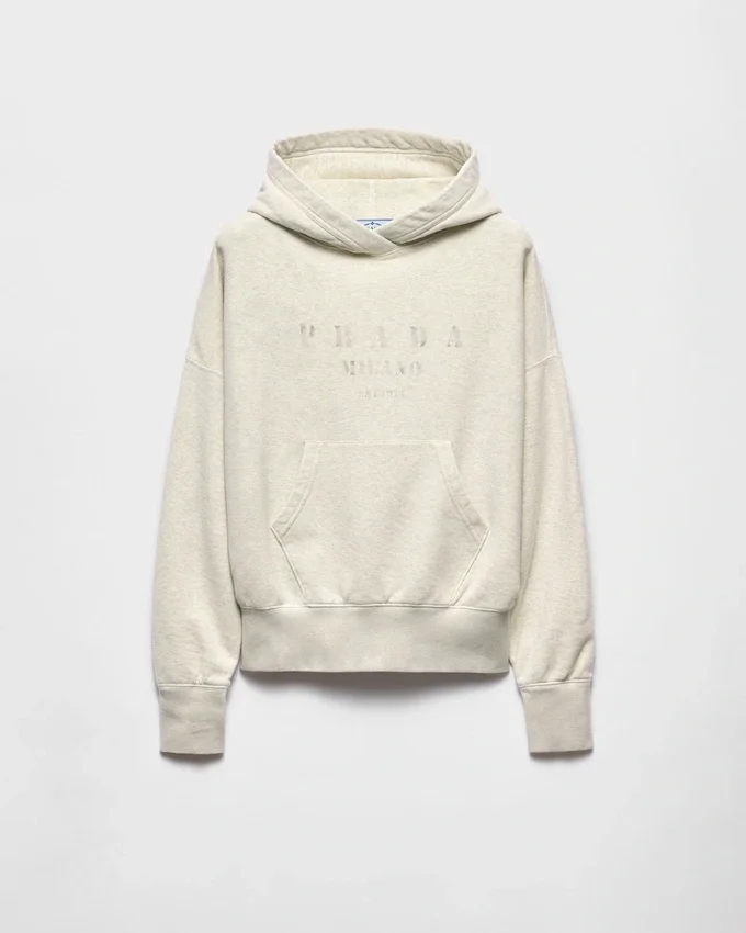 Sudadera con capucha de felpa de algodón Sudadera con capucha de felpa de algodón