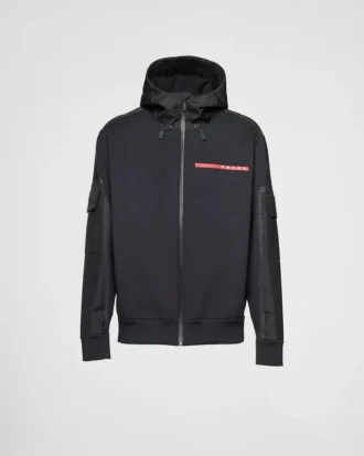 Sudadera con capucha de jersey técnico reciclado