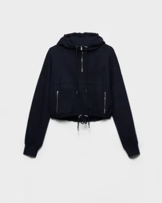 Sudadera con capucha de lana y cachemira