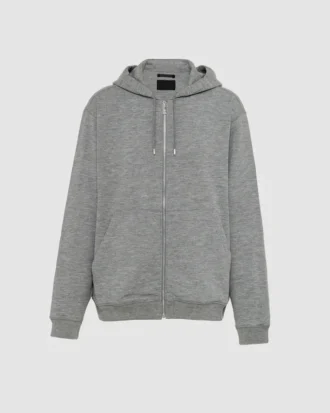 Sudadera con capucha de mezcla de cachemira
