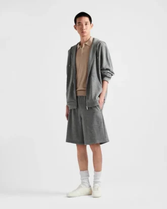 Sudadera con capucha de mezcla de cachemira