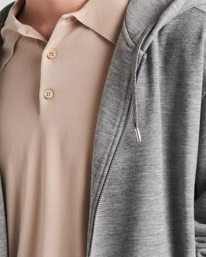 Sudadera con capucha de mezcla de cachemira Sudadera con capucha de mezcla de cachemira