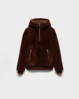Sudadera con capucha de mezcla de lana Sudadera con capucha de mezcla de lana