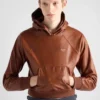 Sudadera con capucha de piel Sudadera con capucha de piel