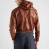 Sudadera con capucha de piel Sudadera con capucha de piel