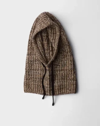 Sudadera con capucha de punto melange