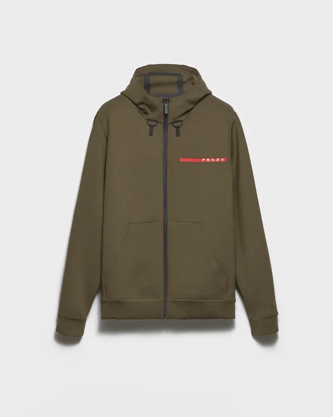 Sudadera con capucha de tejido técnico Sudadera con capucha de tejido técnico