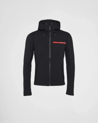 Sudadera con capucha de tejido técnico