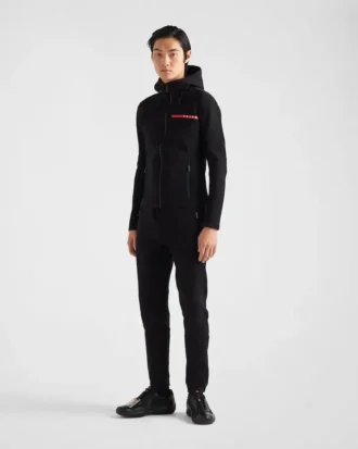 Sudadera con capucha de tejido técnico