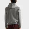 Sudadera con capucha y cremallera de mezcla de cachemira Sudadera con capucha y cremallera de mezcla de cachemira