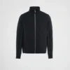 Sudadera con cuello alto y cremallera de punto técnico Sudadera con cuello alto y cremallera de punto técnico