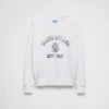 Sudadera de algodón con cuello redondo Sudadera de algodón con cuello redondo