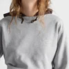 Sudadera de algodón con cuello redondo Sudadera de algodón con cuello redondo