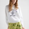 Sudadera de algodón con cuello redondo Sudadera de algodón con cuello redondo