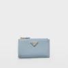 Tarjetero de piel Saffiano estampada Tarjetero de piel Saffiano estampada