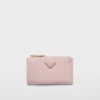 Tarjetero de piel Saffiano estampada Tarjetero de piel Saffiano estampada