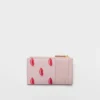 Tarjetero de piel Saffiano estampada Tarjetero de piel Saffiano estampada