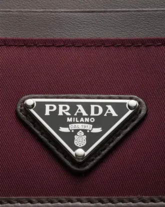Tarjetero Prada Speedrock de Re-Nylon y piel