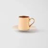 Taza de café de porcelana – Oro macizo Taza de café de porcelana – Oro macizo