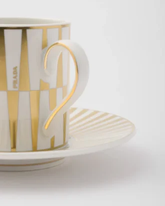Taza de café de porcelana – Rayas