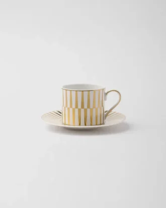 Taza de té de porcelana – Rayas