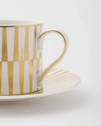 Taza de té de porcelana – Rayas