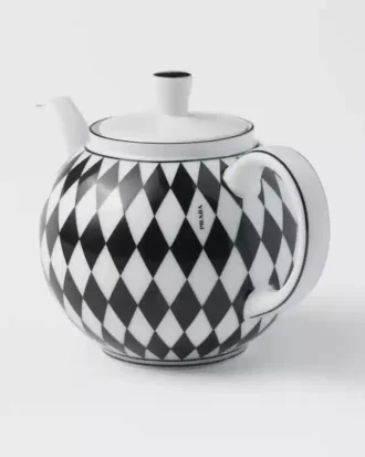 Tetera de porcelana – Tablero de ajedrez