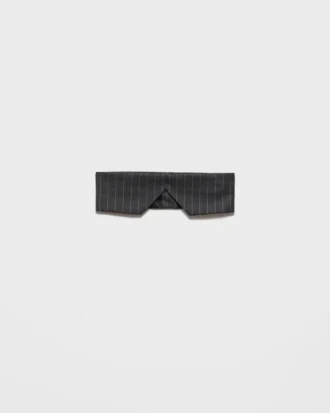 Top bandeau de lana a rayas