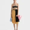 Top bandeau de lana a rayas Top bandeau de lana a rayas