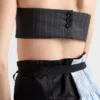 Top bandeau de lana a rayas Top bandeau de lana a rayas