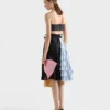 Top bandeau de lana a rayas Top bandeau de lana a rayas