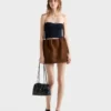 Top bandeau de lana y cachemira con colgante Top bandeau de lana y cachemira con colgante