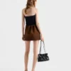 Top bandeau de lana y cachemira con colgante Top bandeau de lana y cachemira con colgante