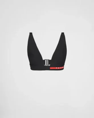Top de bañador de jersey elástico