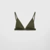 Top de bikini tipo bralette de punto acanalado Top de bikini tipo bralette de punto acanalado