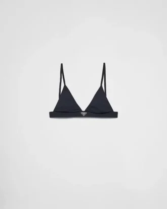 Top de bikini tipo bralette de punto acanalado Top de bikini tipo bralette de punto acanalado