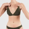 Top de bikini tipo bralette de punto acanalado Top de bikini tipo bralette de punto acanalado