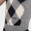 Top de cachemira con punto Argyle Top de cachemira con punto Argyle