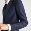 Traje de lana de botonadura sencilla Traje de lana de botonadura sencilla