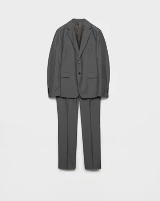 Traje de seda de una sola fila
