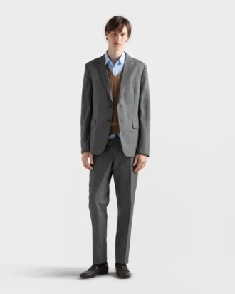 Traje de seda de una sola fila