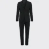 Traje de una sola botonadura de tejido técnico Traje de una sola botonadura de tejido técnico