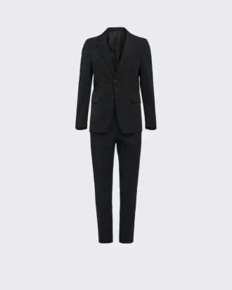 Traje de una sola botonadura de tejido técnico